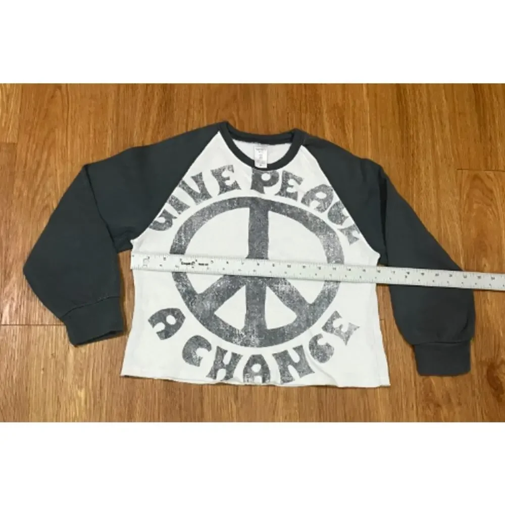 Carter's Girls Give Peace A Chance Raglan Tee  Size 8